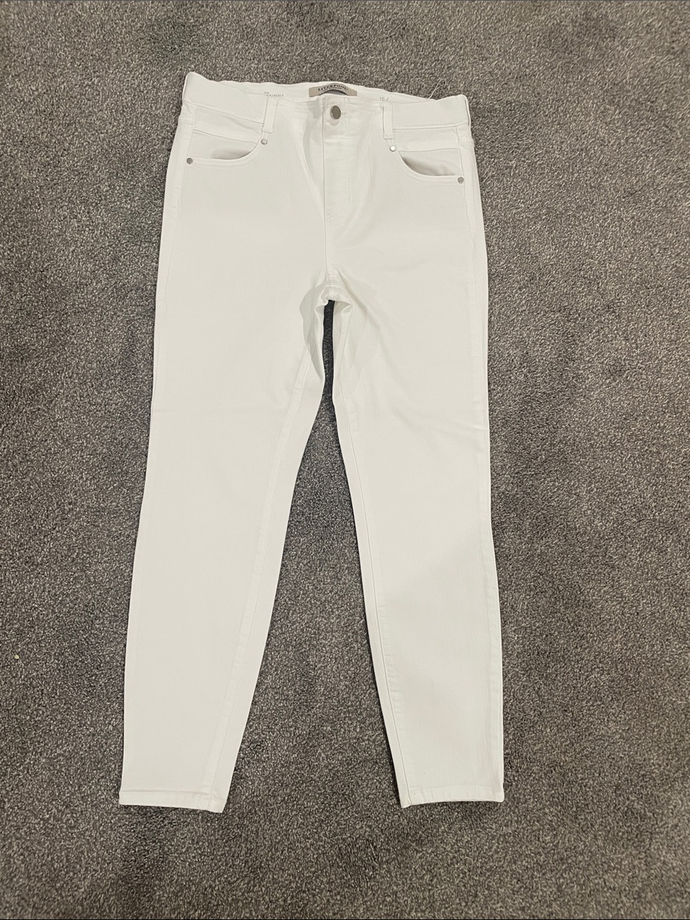 Liverpool White High-Rise Skinny Jeans